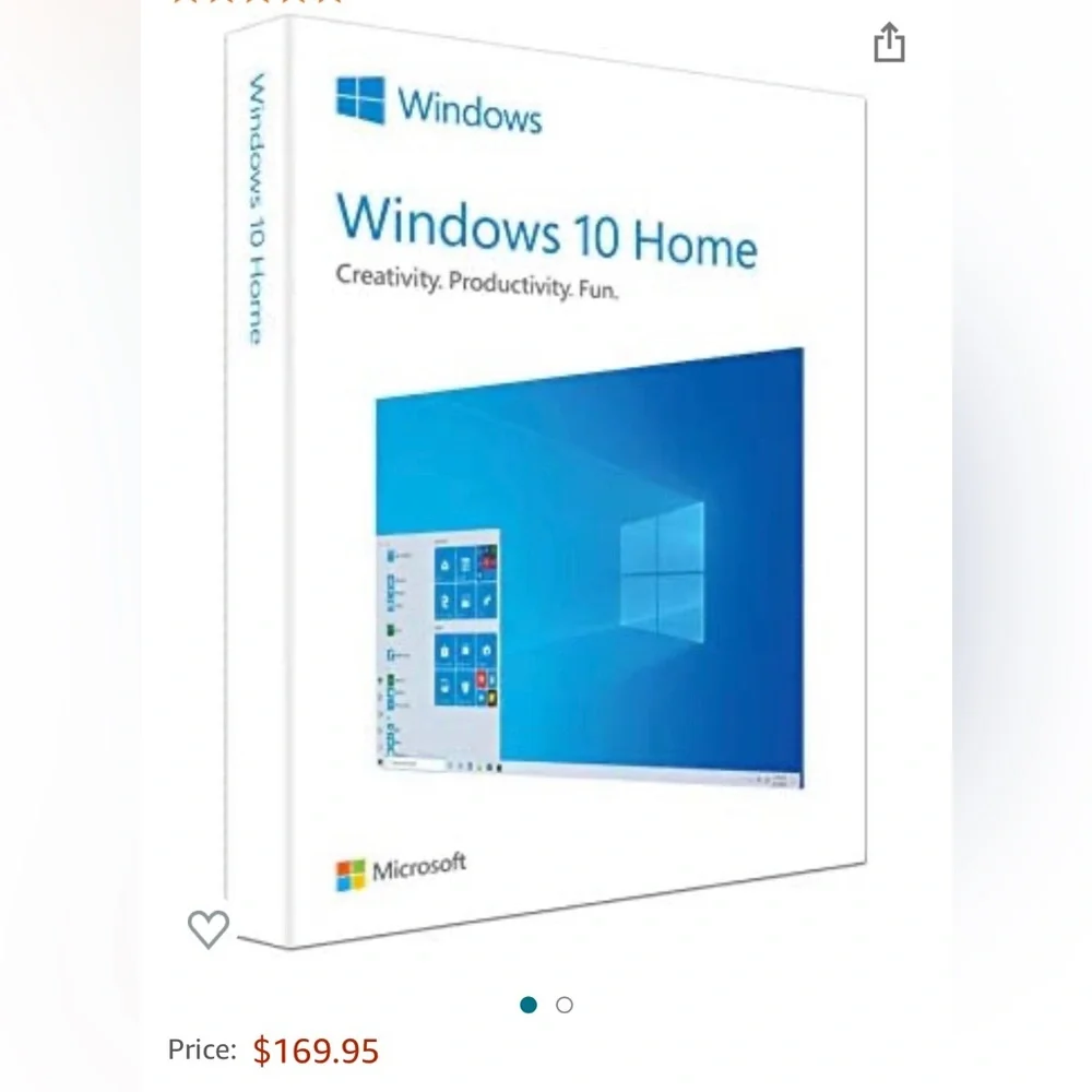 Window 10 home Microsoft all described in the pictures